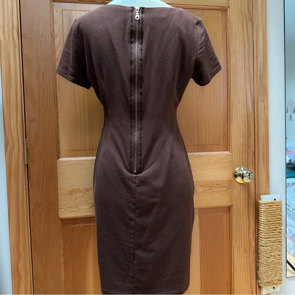 MUSE soft stretchy brown sheath dress, 6. - Picture 7 of 8